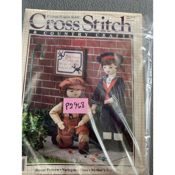 Lot Of 5 Cross Stitch & Country Crafts Magazines 1988 & 89 Patterns & Projects - Picture 7 of 7